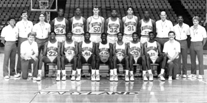 1985-86 Men's Baksetball Team Photo