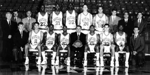 1985-86 Men's Baksetball Team Photo