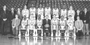 1985-86 Men's Baksetball Team Photo